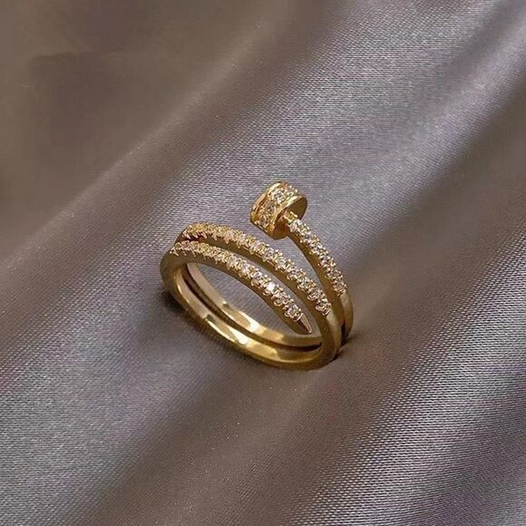 Jewelry - Designer Wrap Nail Ring in 14k Gold